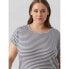 VERO MODA CURVE Aya Plain Stripe short sleeve T-shirt