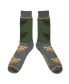 Men's Legend of Zelda Triforce Icon on Olive and Gray Casual Crew Socks - фото #2