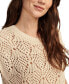 ფოტო #4 პროდუქტის Women's Cotton Crochet Sweater Vest