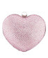 ფოტო #1 პროდუქტის Women's Crystal Heart Minaudiere Bag