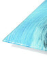 "Ripple Effect IV Abc" Frameless Free Floating Tempered Glass Panel Graphic Wall Art Set of 3, 72" x 36" x 0.2" Each