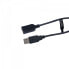 Фото #4 товара V7 Black USB Extension Cable USB 2.0 A Female to USB 2.0 A Male 1.8m 6ft - 1.8 m - USB A - USB A - USB 2.0 - Male/Female - Black