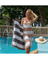 Фото #2 товара Reversible Luxury Beach Towel (35x70 in., 600 GSM), Striped Color Options, Oversized, Thick, Soft Ring Spun Cotton Resort Towel