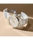 Men's Bold Verso Swiss Quartz Chrono White Ceramic Watch 44mm