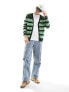 Фото #5 товара ASOS DESIGN oversized knitted stripe cardigan in green