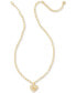 Фото #2 товара Kendra Scott penny 14k Gold-Plated Heart Short Pendant Necklace, 16" + 3" extender