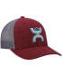 Men's Maroon, Gray Sterling Trucker Snapback Hat