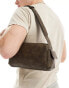 Фото #1 товара ASOS DESIGN faux leather shoulder bag in washed brown