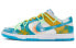 Фото #2 товара 【定制球鞋】 Nike Dunk Low BIGNIU 解构 飞溅夏日 手绘喷绘 特殊鞋盒 低帮 板鞋 男款 蓝白黄 / Кроссовки Nike Dunk Low DV0831-001