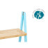 Фото #2 товара Полка для ванной Синий Натуральный Бамбук древесина сосны 40,3 x 81,5 x 30 cm