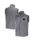 ფოტო #2 პროდუქტის Men's NFL x Darius Rucker Collection by Gray Carolina Panthers Polar Fleece Full-Zip Vest