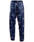 Women's Navy Columbus Blue Jackets Long Sleeve Button-Up Shirt Pants Sleep Set