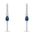 Original round earrings with a chain EA880W