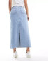 Фото #8 товара JJXX denim maxi skirt in light wash