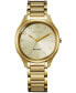 ფოტო #1 პროდუქტის Eco-Drive Women's Gold-Tone Stainless Steel Bracelet Watch 35mm