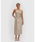 ფოტო #2 პროდუქტის Women's Strappy Wrap Dress