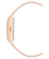 ფოტო #2 პროდუქტის Women's Three-Hand Quartz Blush Genuine Leather Strap Watch, 32mm