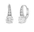 Silver earrings with clear zircons SVLE0974XH2BI00