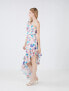 Bcbgmaxazria One Shoulder Floral Print Dress 6