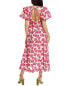 Фото #2 товара Sister Jane Scallop Shore Jacquard Midi Dress Women's Pink Xs