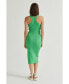 ფოტო #3 პროდუქტის Women's Marina Ribbed Halter Neck Dress