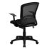 Фото #2 товара Mid-Back Designer Black Mesh Swivel Task Chair With Arms