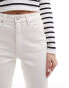 ASOS DESIGN mid rise flare jeans in neutral Бежевый, W34 L32 - фото #9