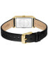 Фото #3 товара Часы и аксессуары Lacoste Женские наручные часы Catherine 28.3 мм x 20.7 мм черный кожаный ремешок