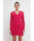 Фото #10 товара Women's Long Sleeve Lace Mini Dress