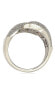 ფოტო #3 პროდუქტის Suzy Levian Sterling Silver Cubic Zirconia Pave Bypass Ring
