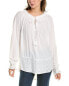 Donna Karan Eyelet Embroidered Top Women's S