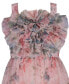 ფოტო #5 პროდუქტის Toddler & Little Girls Flower-Detail Floral-Mesh Dress