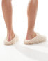 Фото #4 товара Loungeable cosy borg mule slipper in beige