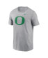 Фото #3 товара Men's Heather Gray Oregon Ducks Primetime Evergreen Logo T-Shirt