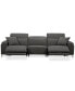 Фото #7 товара CLOSEOUT! Adney 121" 3 Pc Zero Gravity Fabric Sectional with 2 Power Recliners, Created for Macy's