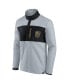 Фото #3 товара Men's Gray, Black Vegas Golden Knights Omni Polar Fleece Quarter-Snap Jacket