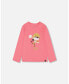 Фото #1 товара Big Girls Organic Cotton T-Shirt With Print Magenta