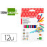 Set of Felt Tip Pens Liderpapel RT12 Multicolour 12 Pieces