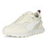 Фото #2 товара Puma Bmw Mms Rider Fv Lace Up Mens Off White, White Sneakers Casual Shoes 30760