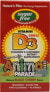 Фото #1 товара naturesPlus Chewable Vitamin D3 Детский витамин D-3 500 МЕ  90 мармеладок с вишневым вкусом