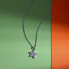 Silver women´s necklace Star with zircons Silver LPS10AWV15