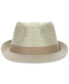 Фото #1 товара Dorfman Pacific Men's Reeded Fabric Fedora Hat