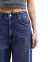 Фото #6 товара ASOS DESIGN soft wide leg jean in dark mid blue