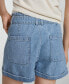 ფოტო #4 პროდუქტის Women's Belt Detail Denim Shorts