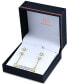 ფოტო #8 პროდუქტის 2-Pc. Set Cubic Zirconia Bezel Stud & Chain Drop Earrings, Created for Macy's