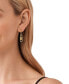 ფოტო #6 პროდუქტის 14K Gold Plated Tiger's Eye Empire Charm Drop Earrings