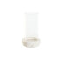 Фото #1 товара Подсвечник Home ESPRIT Белый Натуральный Стеклянный Мрамор 10 x 10 x 18 cm
