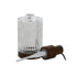 Soap Dispenser Home ESPRIT Brown Transparent Aluminium Crystal Acacia 8 x 7,5 x 18,5 cm