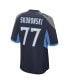 Фото #3 товара Men's Peter Skoronski Navy Tennessee Titans 2023 NFL Draft First Round Pick Game Jersey