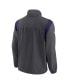 Фото #3 товара Men's Anthracite Minnesota Vikings Sideline Woven Logo Full-Zip Jacket